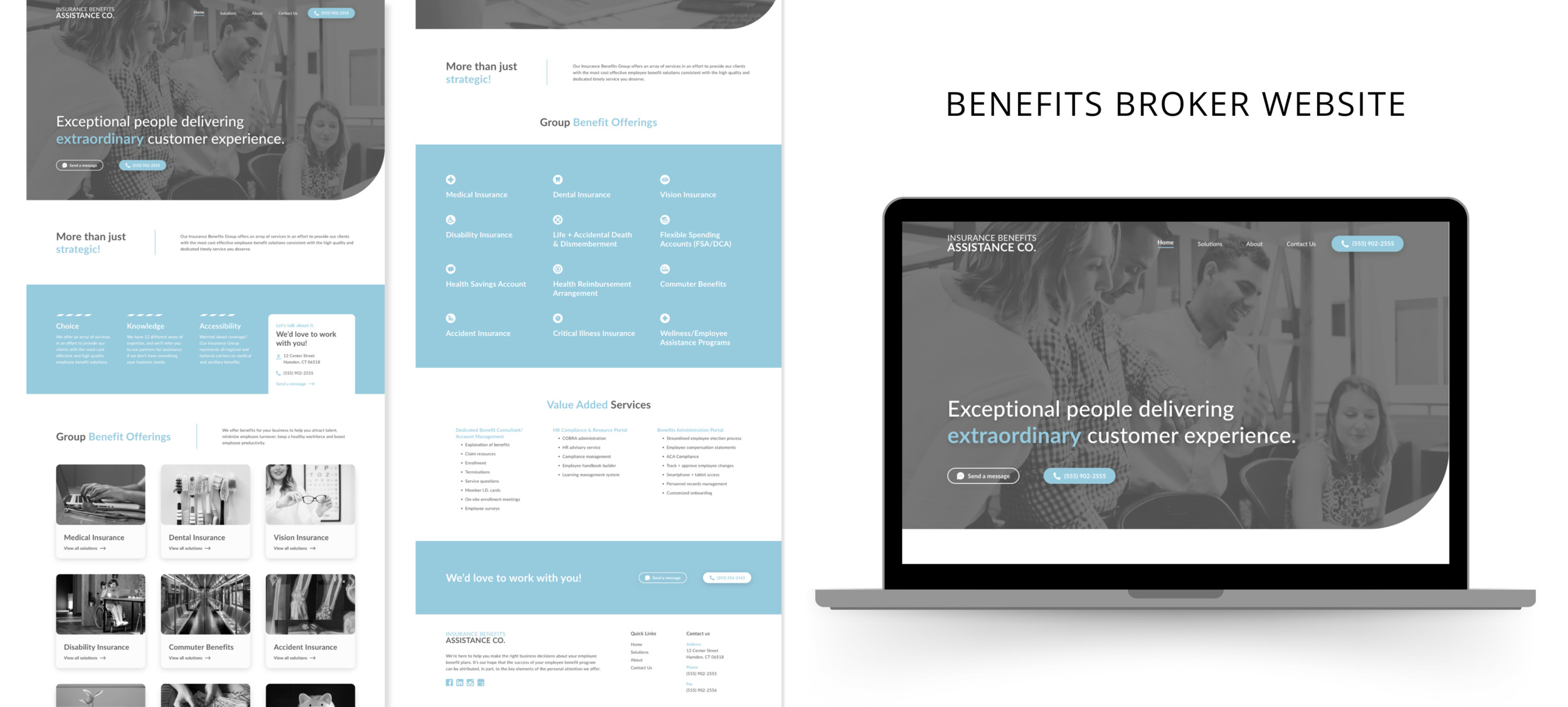 Benefits broker website Templates